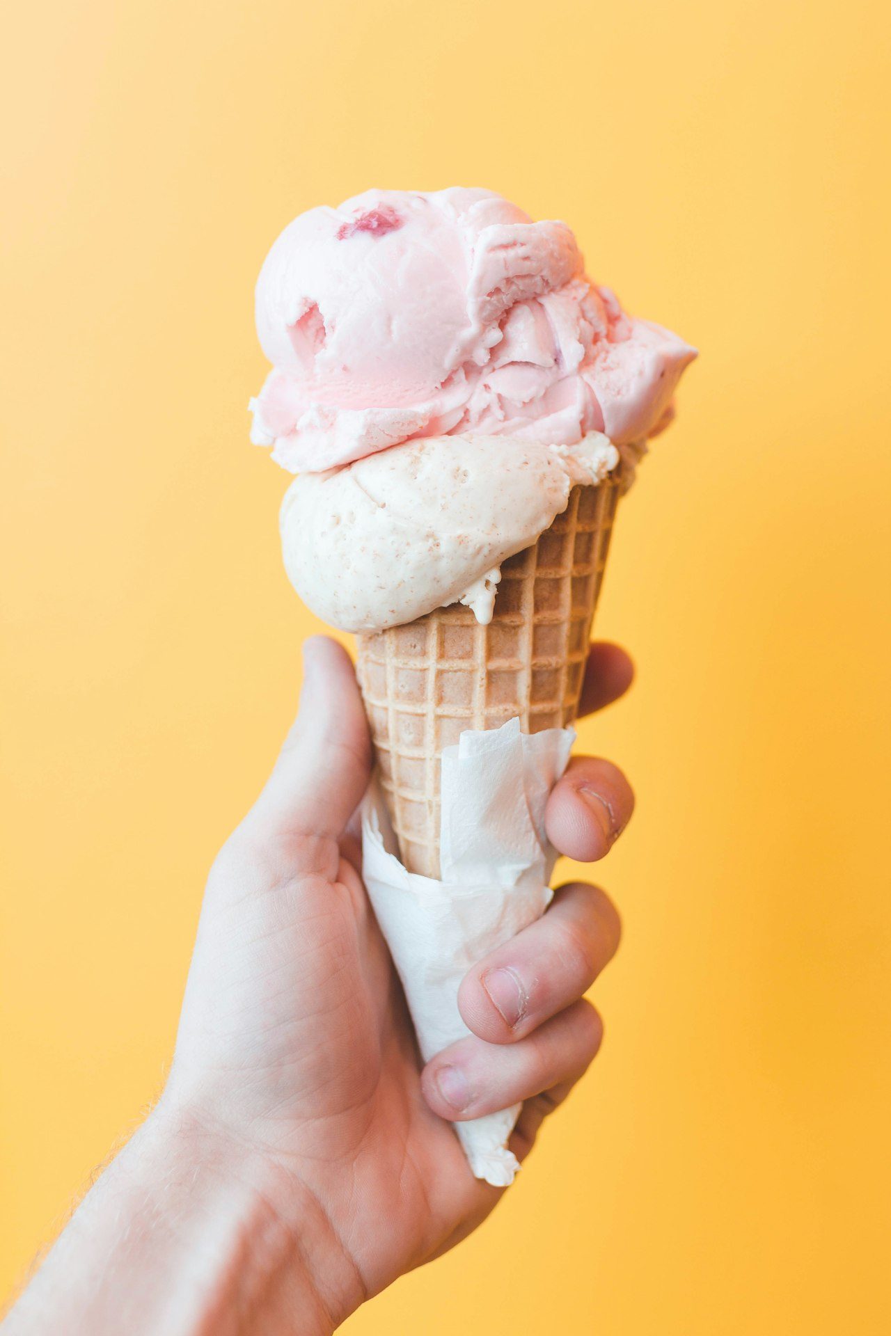 Cornet de gelato artizanal